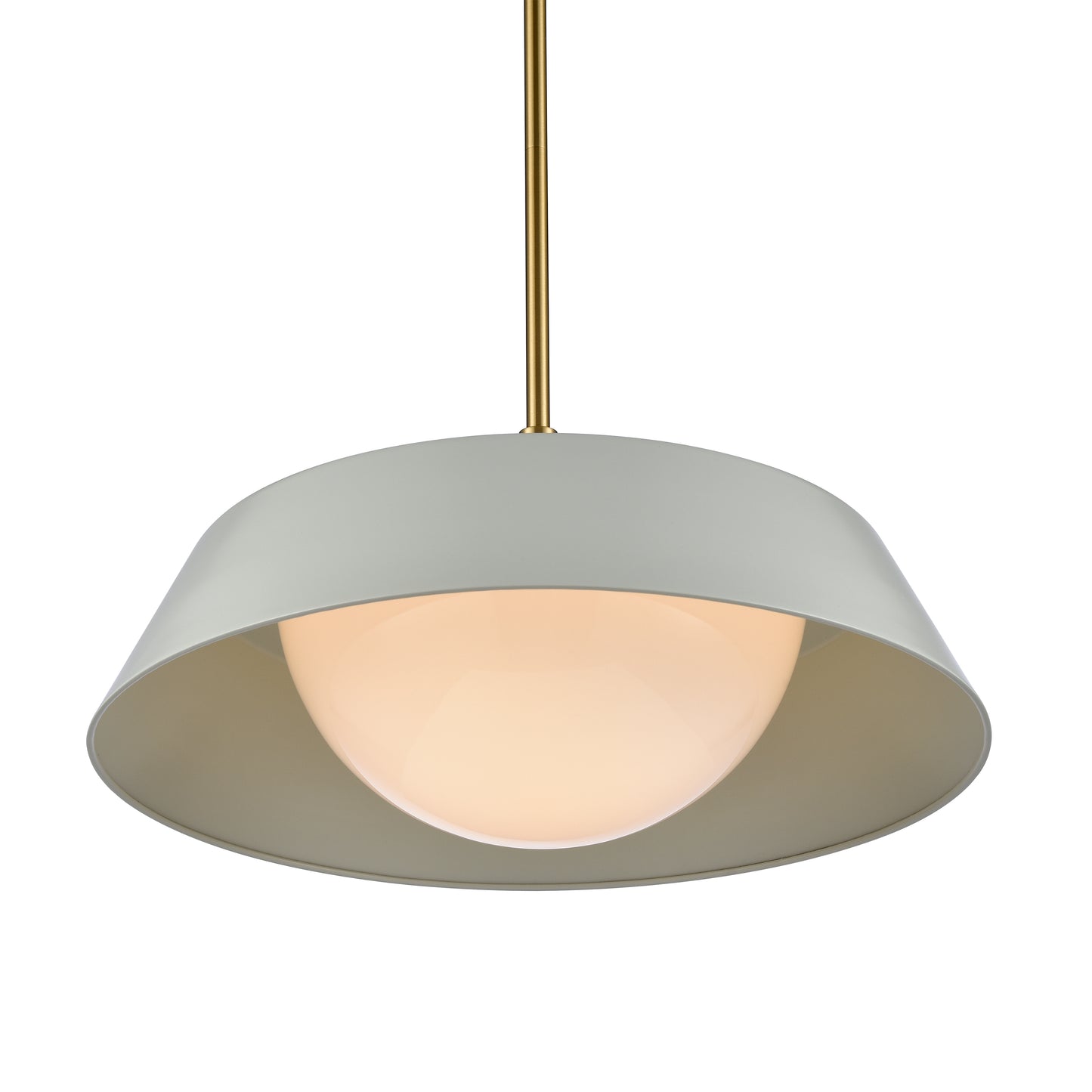 ELK SHOWROOM 69525/1 Gilman 16'' Wide 1-Light Pendant - Satin Brass with Powder Blue