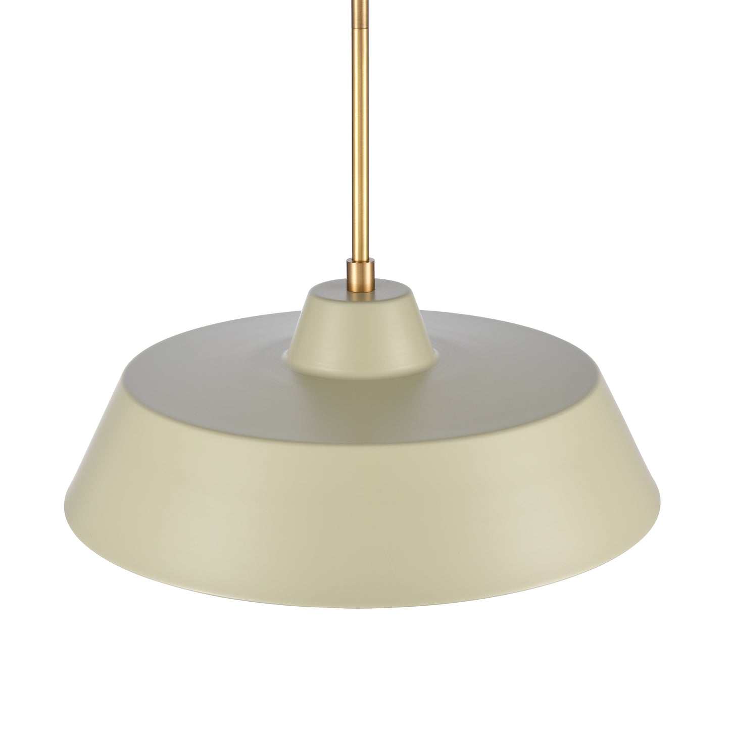 ELK SHOWROOM 69545/1 Gilman 16'' Wide 1-Light Pendant - Satin Brass with Sage Green