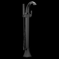 MOEN 695BL Voss  One-Handle Tub Filler Includes Hand Shower In Matte Black