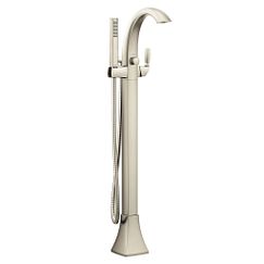 MOEN 695BN Voss  One-Handle Tub Filler Includes Hand Shower In Brushed Nickel