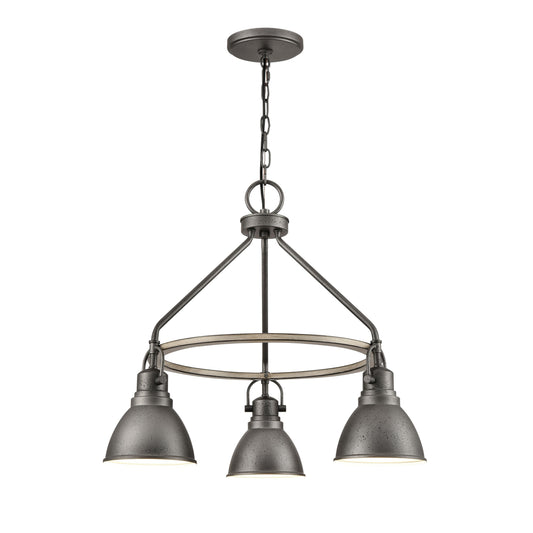 ELK SHOWROOM 69652/3 North Shore 24'' Wide 3-Light Outdoor Pendant - Iron