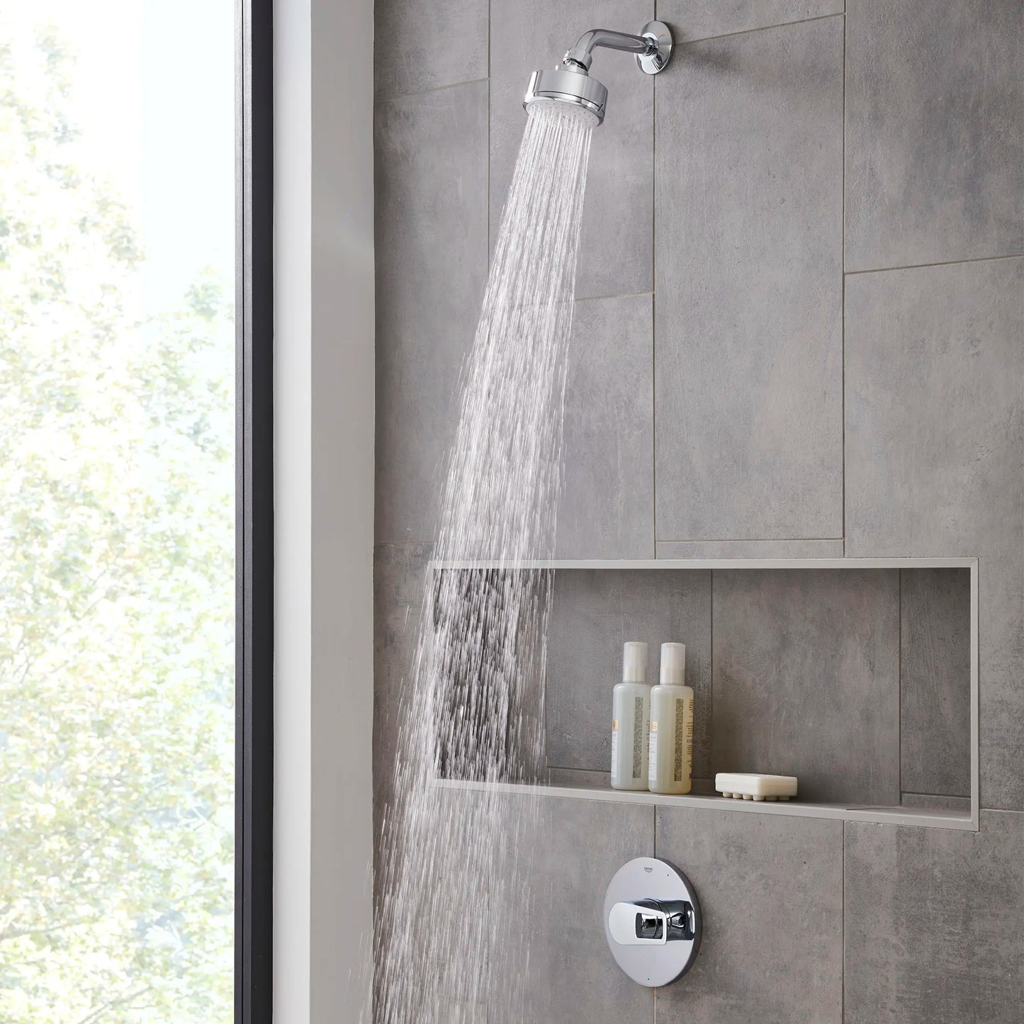 GROHE 19595001 Bauloop Pressure Balance Valve Trim with Cartridge - Chrome