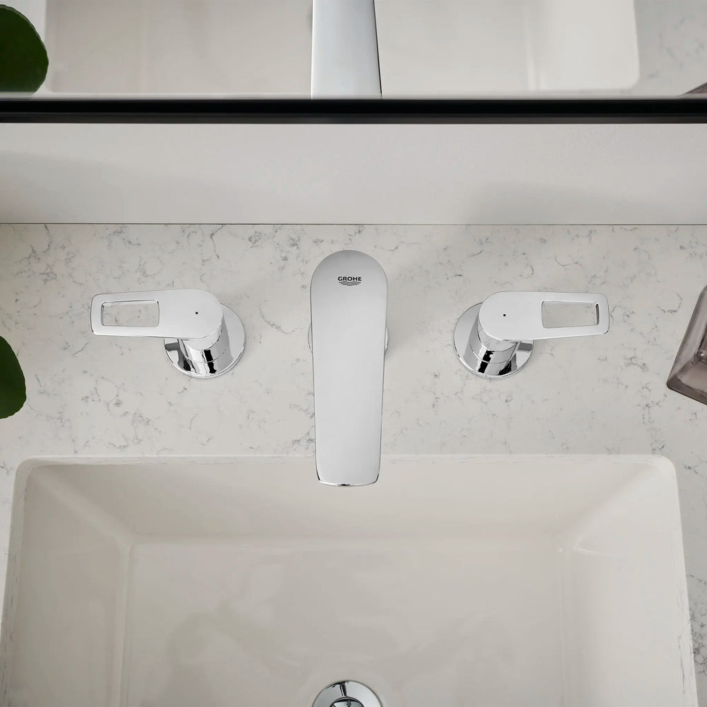 GROHE 20225001 Bauloop 8-Inch Widespread 2-Handle M-Size Bathroom Faucet, 1.2 GPM - Chrome