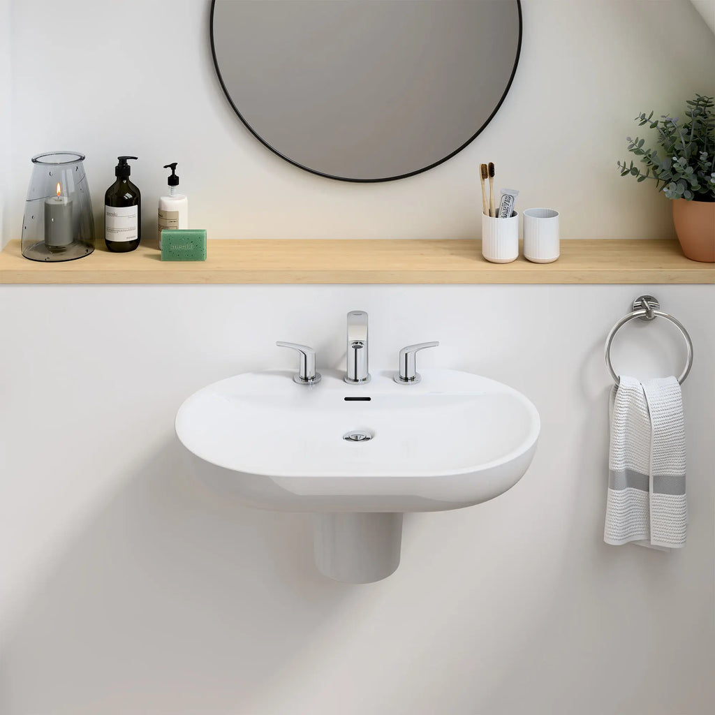 GROHE 20294003 Eurosmart 8-inch Widespread 2-Handle S-Size Bathroom Faucet, 1.2 GPM - Chrome