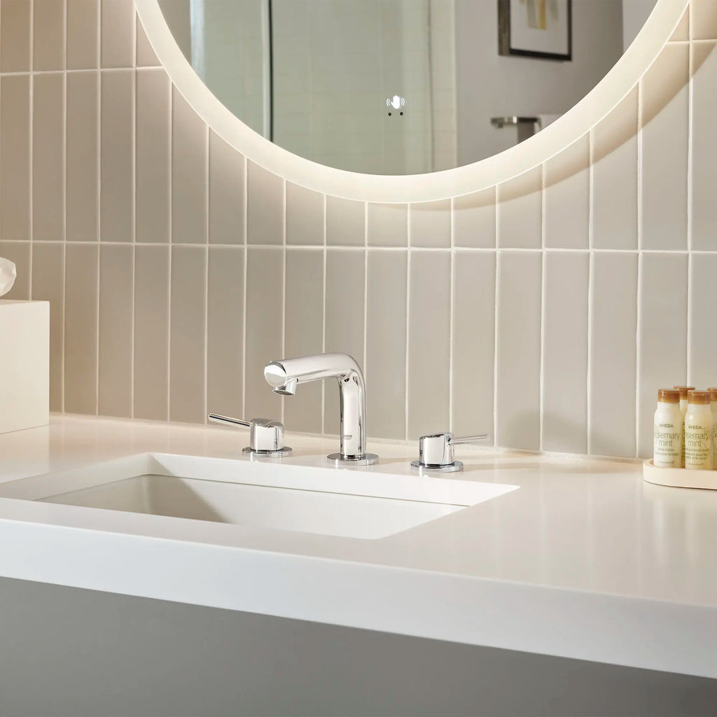 GROHE 20572001 Concetto 8-inch Widespread 2-Handle S-Size Bathroom Faucet, 1.2 GPM - Chrome