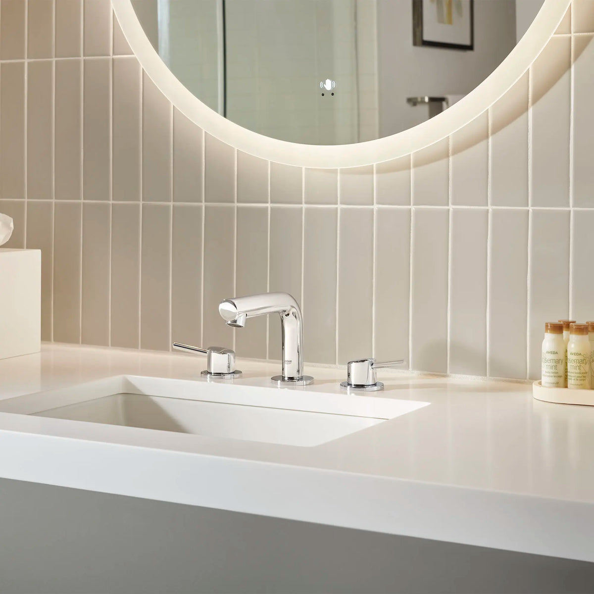 GROHE 20572001 Concetto 8-inch Widespread 2-Handle S-Size Bathroom Faucet, 1.2 GPM - Chrome