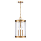 ELK SHOWROOM 69755/3 Mendoza 10.25'' Wide 3-Light Pendant - Brushed Gold