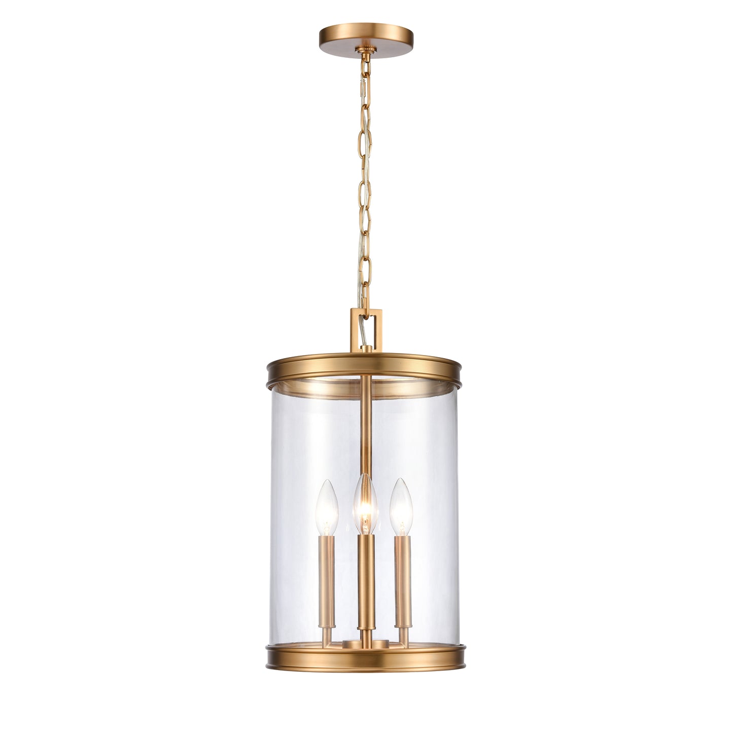 ELK SHOWROOM 69755/3 Mendoza 10.25'' Wide 3-Light Pendant - Brushed Gold