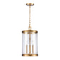 ELK SHOWROOM 69755/3 Mendoza 10.25'' Wide 3-Light Pendant - Brushed Gold