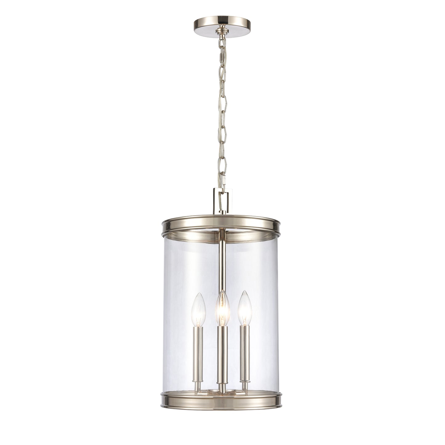 ELK SHOWROOM 69765/3 Mendoza 10.25'' Wide 3-Light Pendant - Polished Nickel