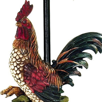 MARKETPLACE 7-208 Petite Rooster 19'' High 1-Light Table Lamp - Multicolor