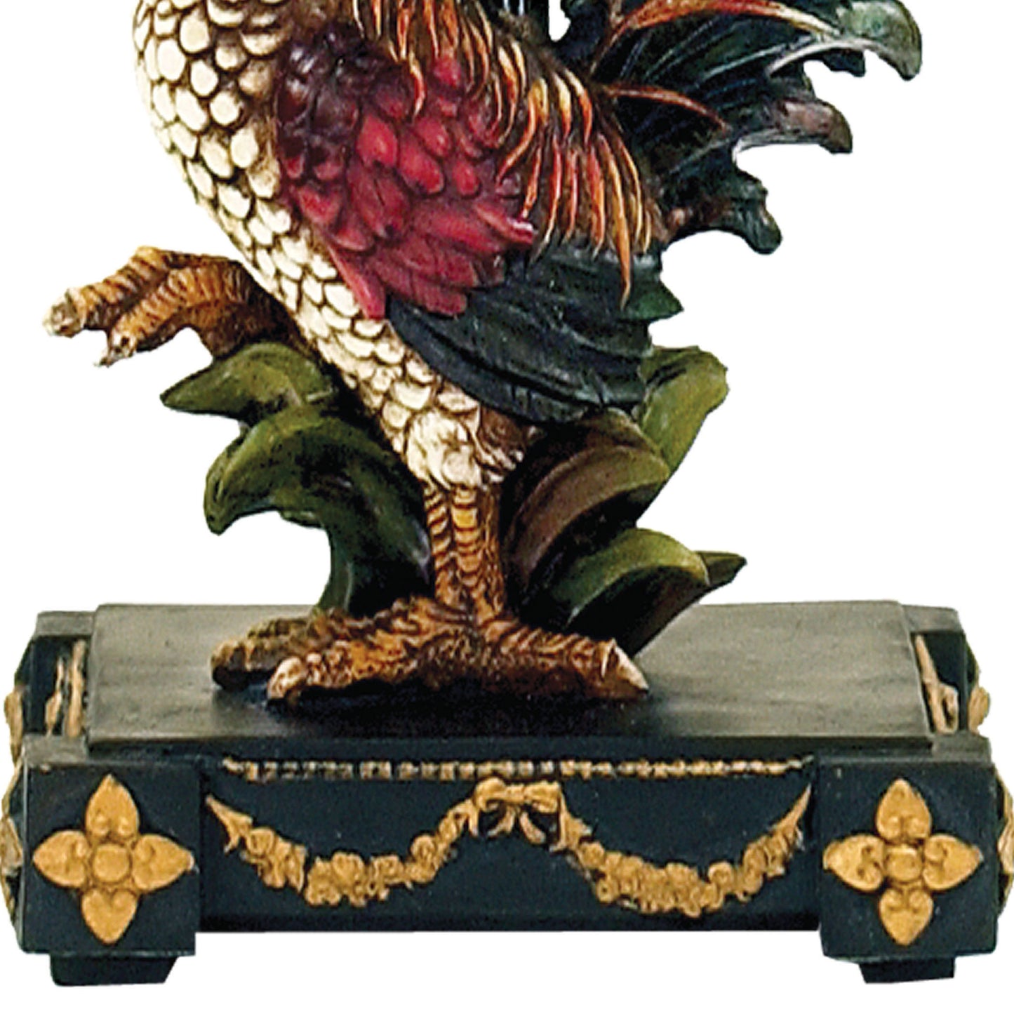 MARKETPLACE 7-208 Petite Rooster 19'' High 1-Light Table Lamp - Multicolor