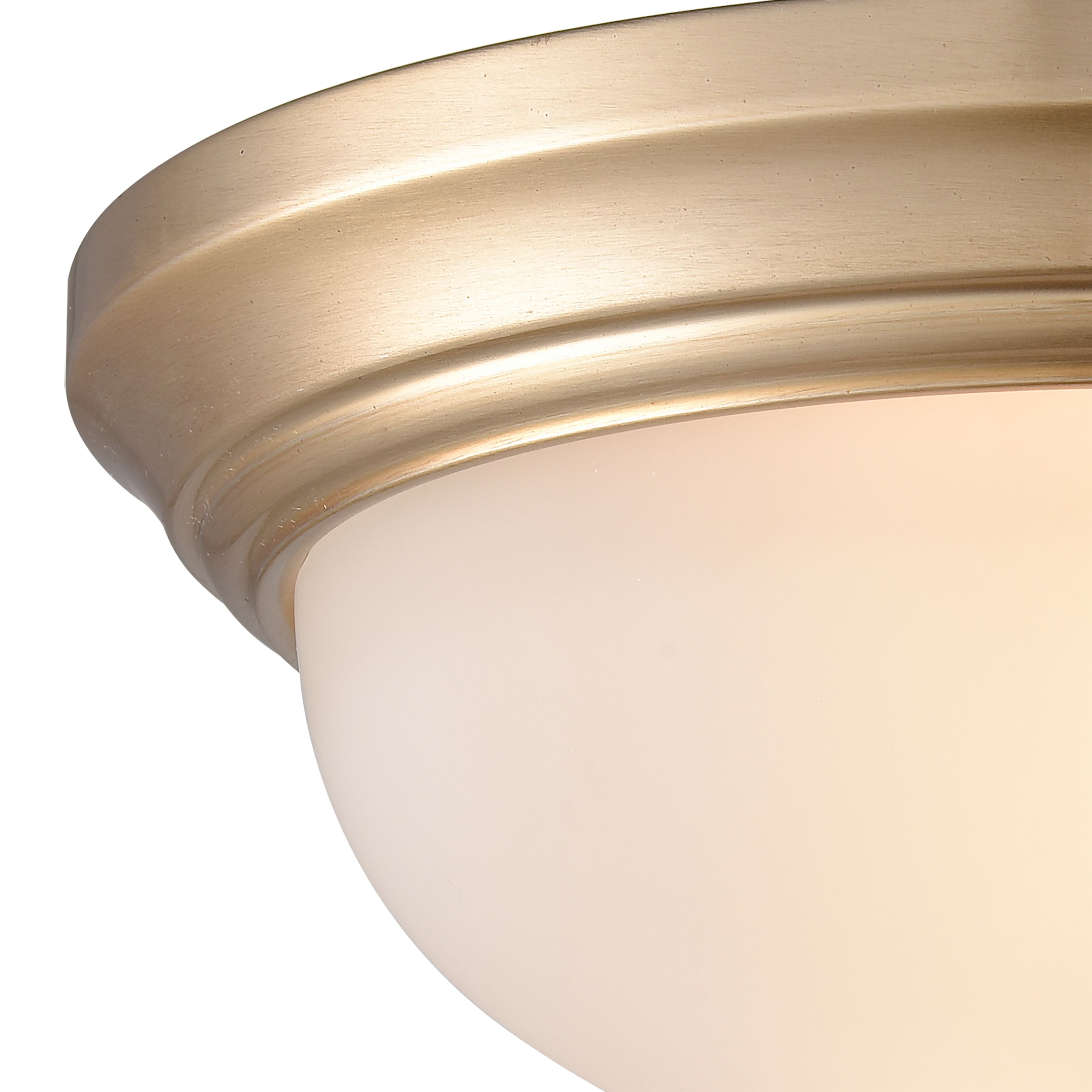 THOMAS 7002FM/50 Basics 11'' Wide 2-Light Flush Mount - Satin Gold