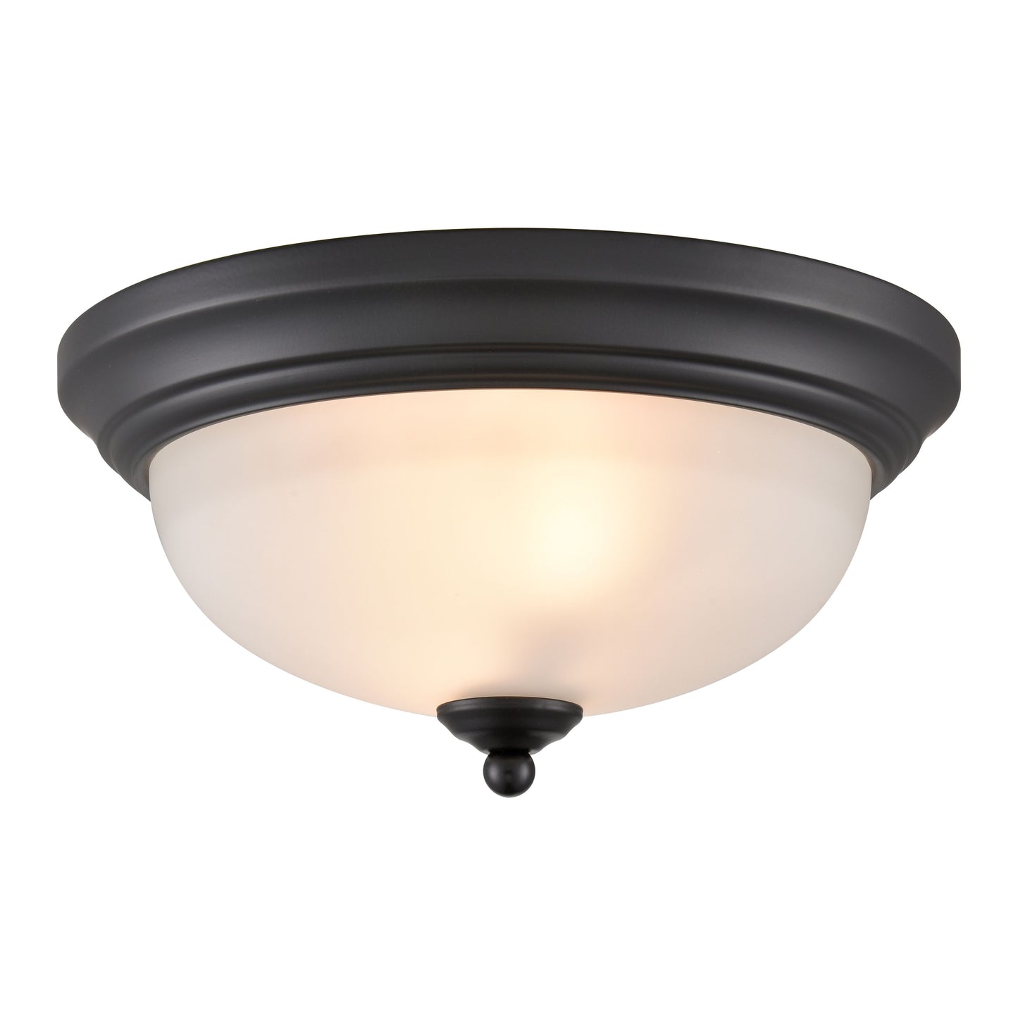 THOMAS 7002FM/60 Basics 11'' Wide 2-Light Flush Mount - Black
