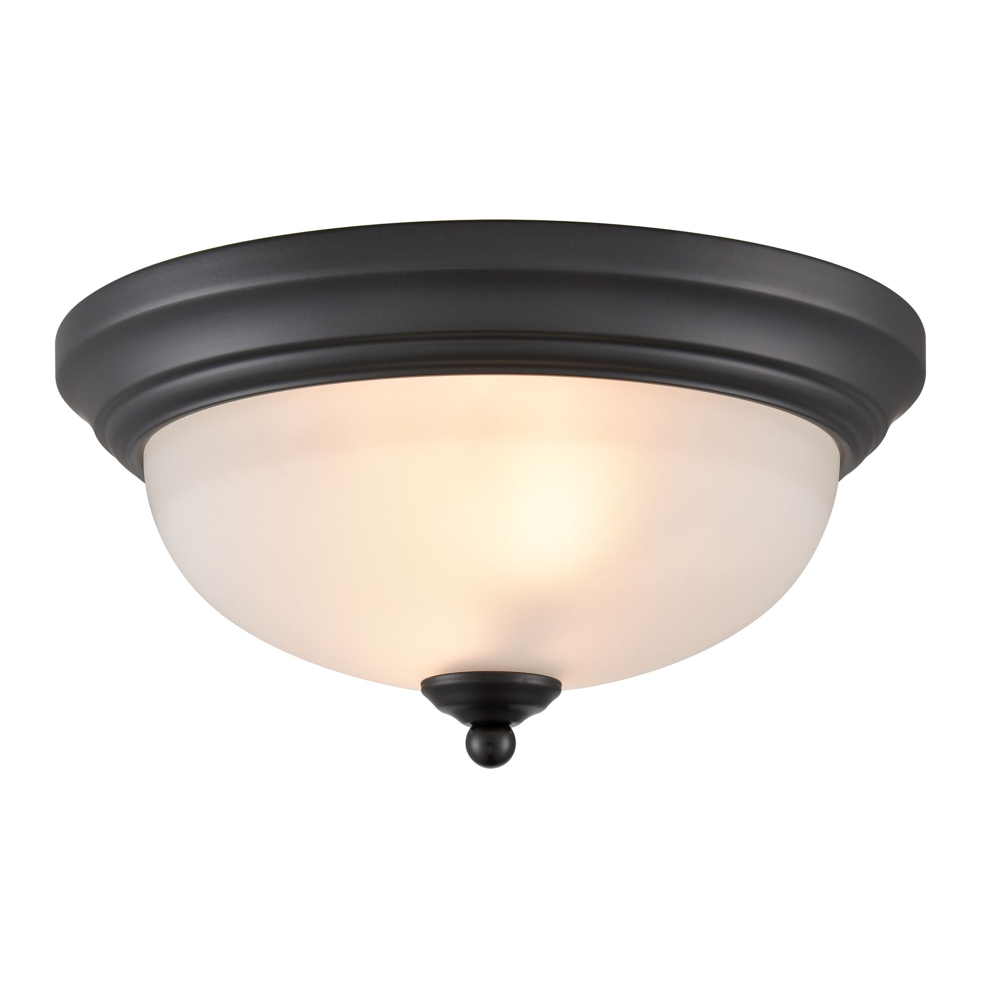 THOMAS 7002FM/60 Basics 11'' Wide 2-Light Flush Mount - Black