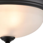 THOMAS 7002FM/60 Basics 11'' Wide 2-Light Flush Mount - Black