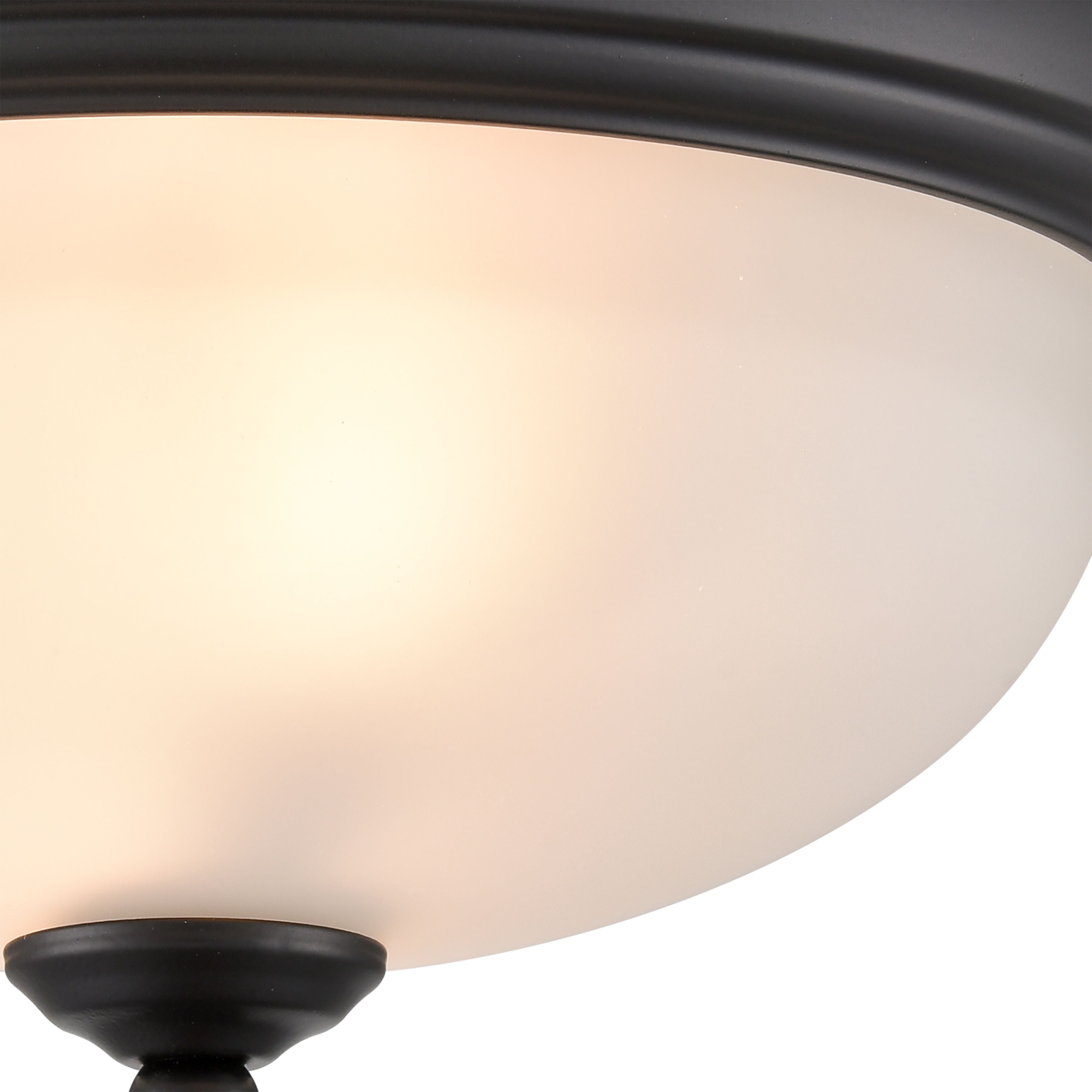 THOMAS 7002FM/60 Basics 11'' Wide 2-Light Flush Mount - Black