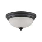 THOMAS 7002FM/60 Basics 11'' Wide 2-Light Flush Mount - Black