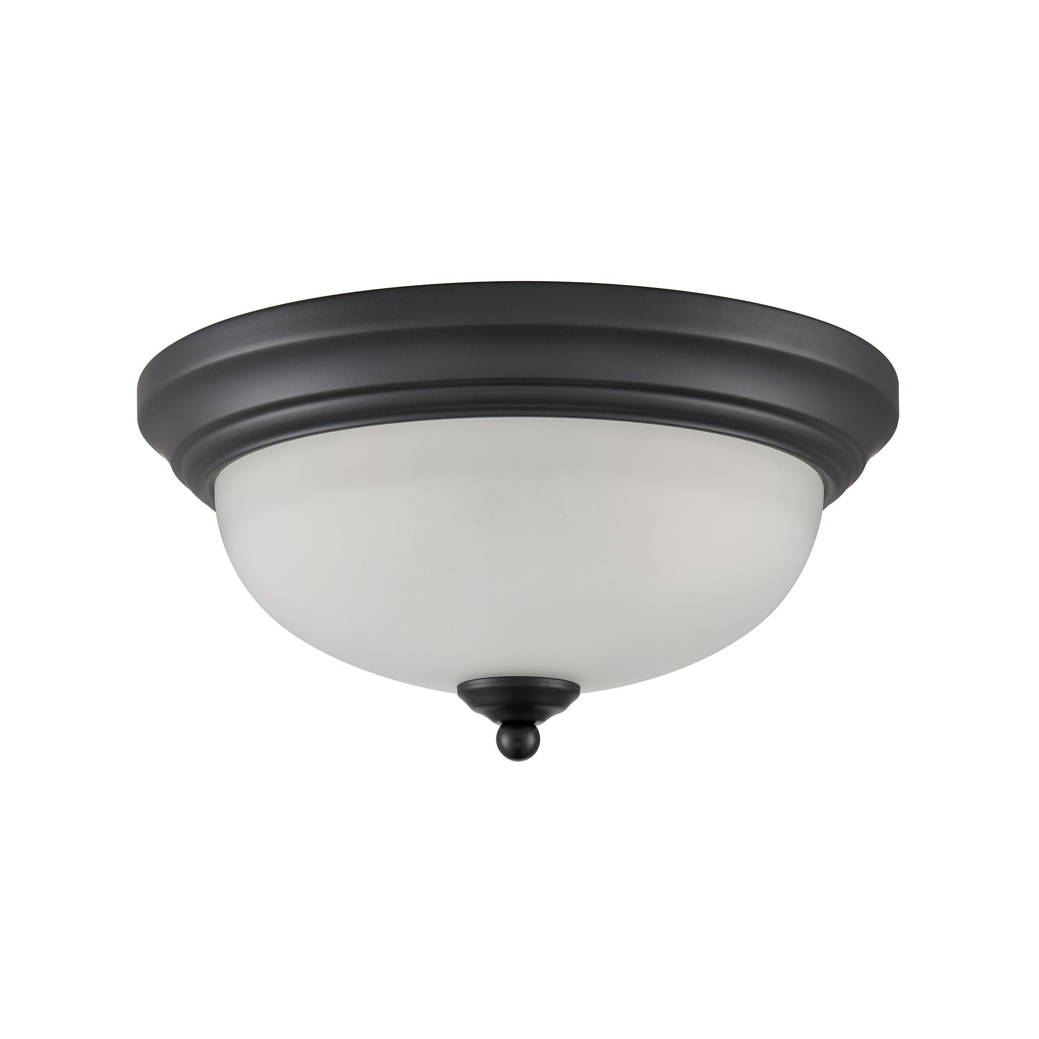THOMAS 7002FM/60 Basics 11'' Wide 2-Light Flush Mount - Black