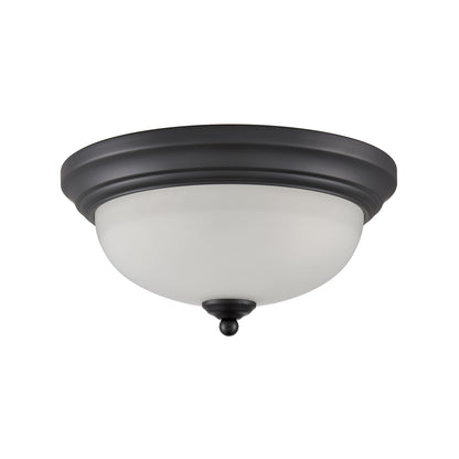 THOMAS 7002FM/60 Basics 11'' Wide 2-Light Flush Mount - Black