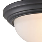 THOMAS 7003FM/60 Basics 13'' Wide 2-Light Flush Mount - Black