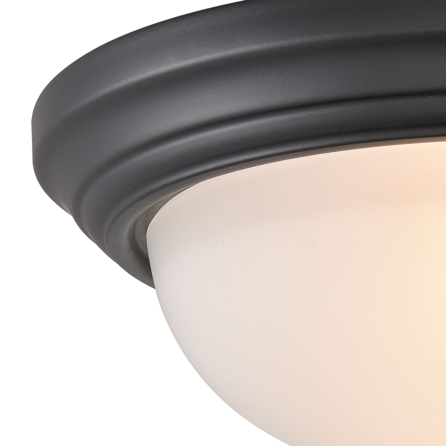 THOMAS 7003FM/60 Basics 13'' Wide 2-Light Flush Mount - Black