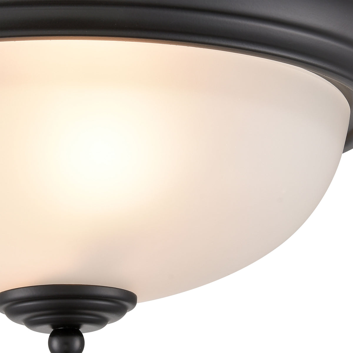 THOMAS 7003FM/60 Basics 13'' Wide 2-Light Flush Mount - Black