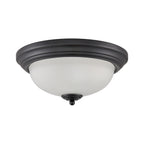 THOMAS 7003FM/60 Basics 13'' Wide 2-Light Flush Mount - Black