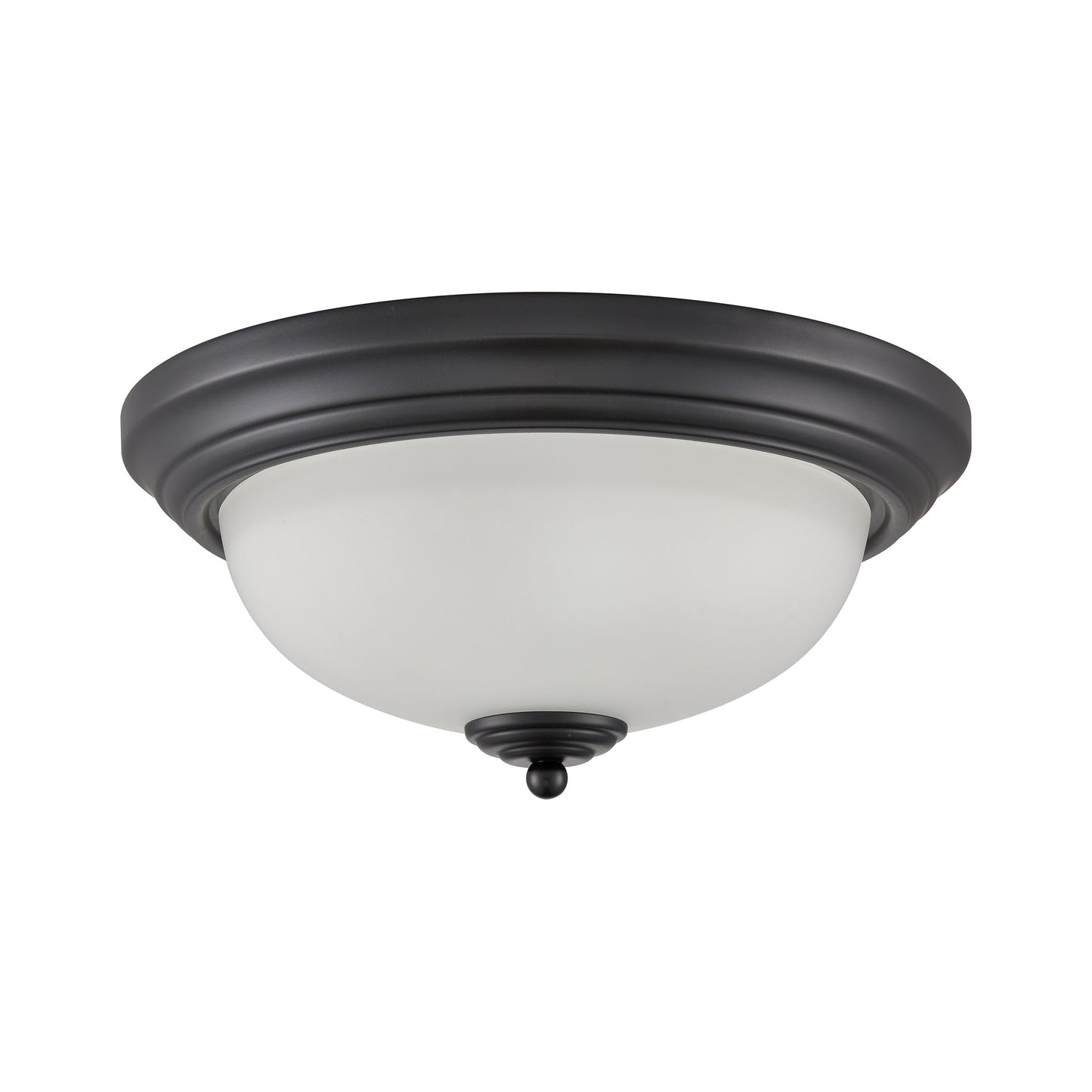 THOMAS 7003FM/60 Basics 13'' Wide 2-Light Flush Mount - Black