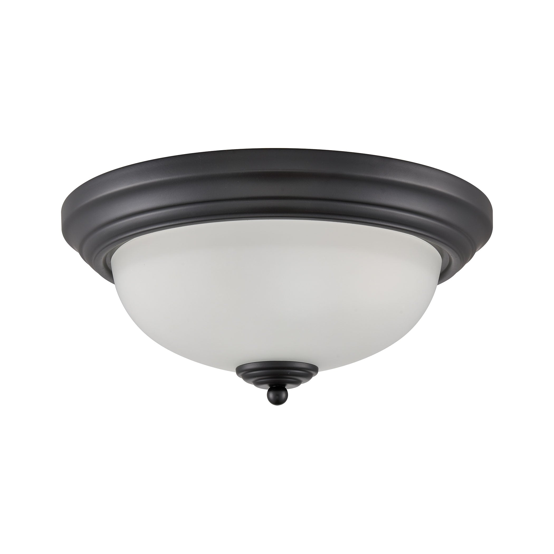 THOMAS 7003FM/60 Basics 13'' Wide 2-Light Flush Mount - Black