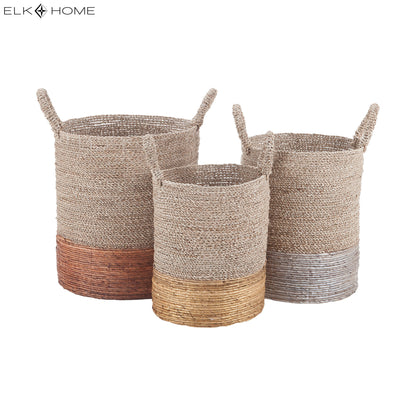 ELK STUDIO 7011-001/S3 Archipelago Basket - Set of 3