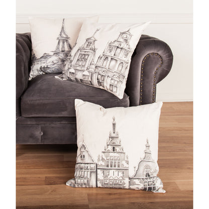 ELK SIGNATURE 7011-1308 Parisian Cityscape Pillow