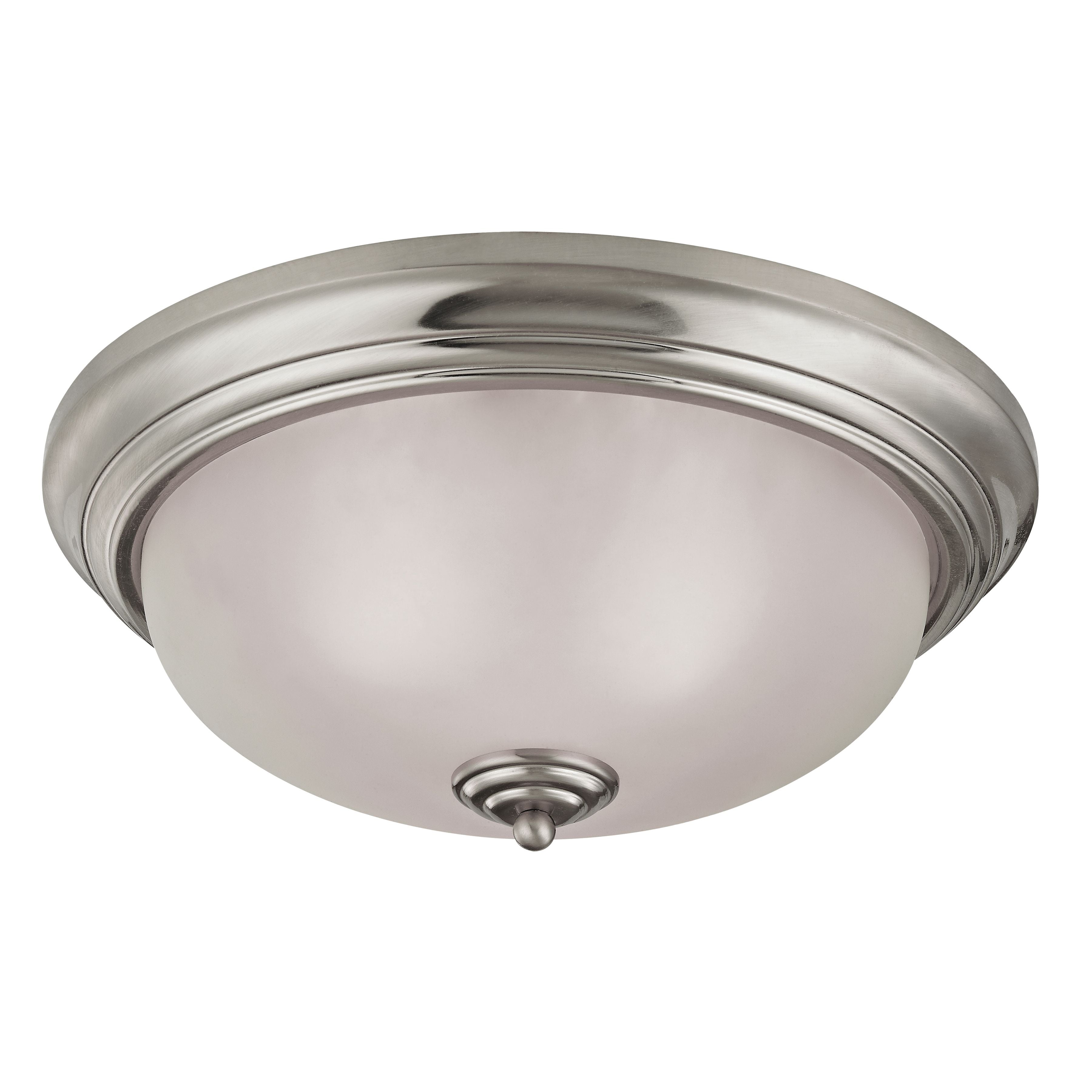 THOMAS 7013FM/20 Huntington 15'' Wide 3-Light Flush Mount - Brushed Nickel