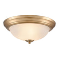 THOMAS 7013FM/50 Basics 15'' Wide 3-Light Flush Mount - Satin Gold