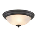 THOMAS 7013FM/60 Basics 15'' Wide 3-Light Flush Mount - Black
