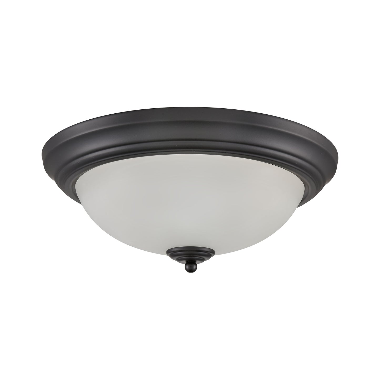 THOMAS 7013FM/60 Basics 15'' Wide 3-Light Flush Mount - Black