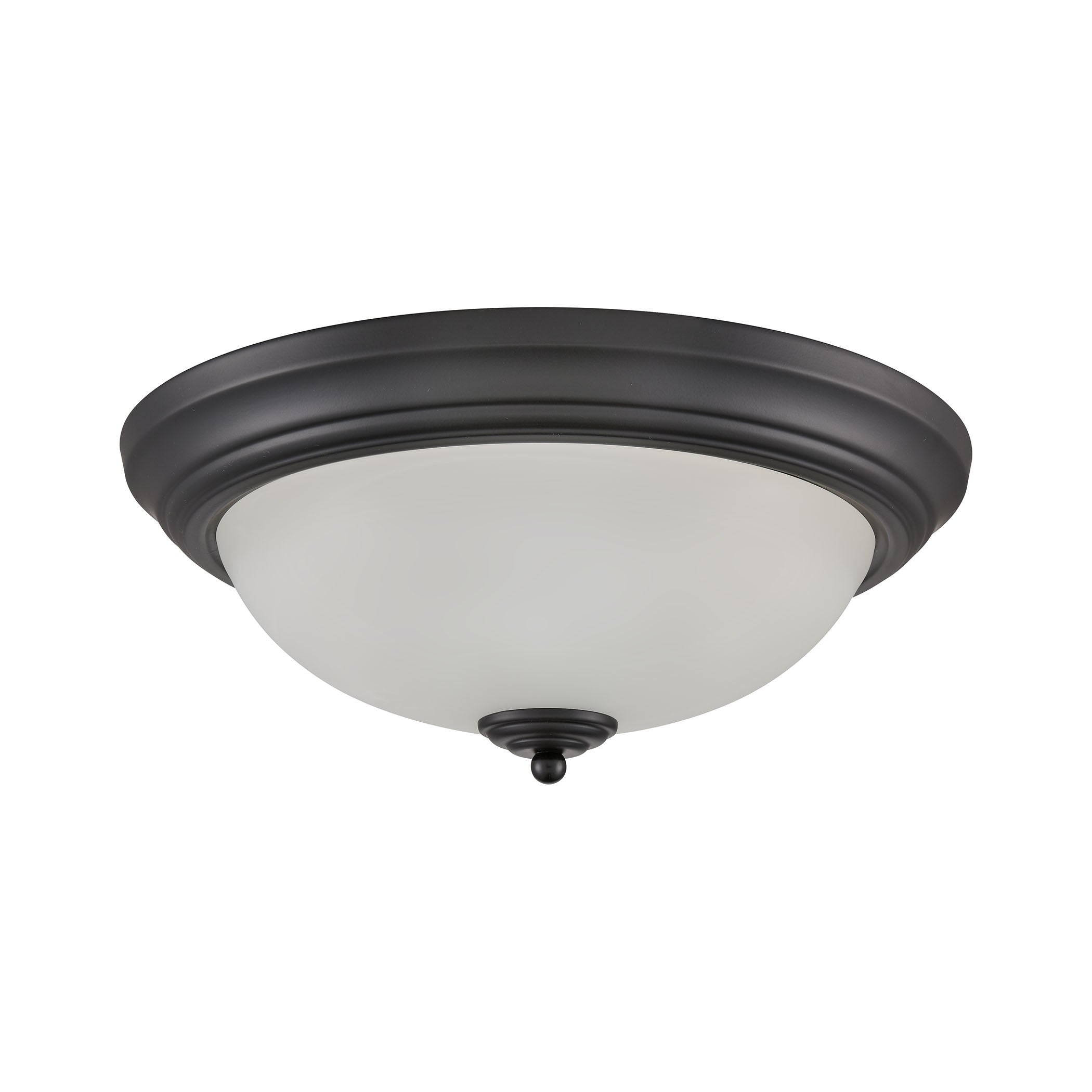THOMAS 7013FM/60 Basics 15'' Wide 3-Light Flush Mount - Black