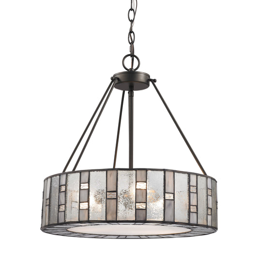 ELK SHOWROOM 70212/3 Ethan 18'' Wide 3-Light Chandelier - Tiffany Bronze