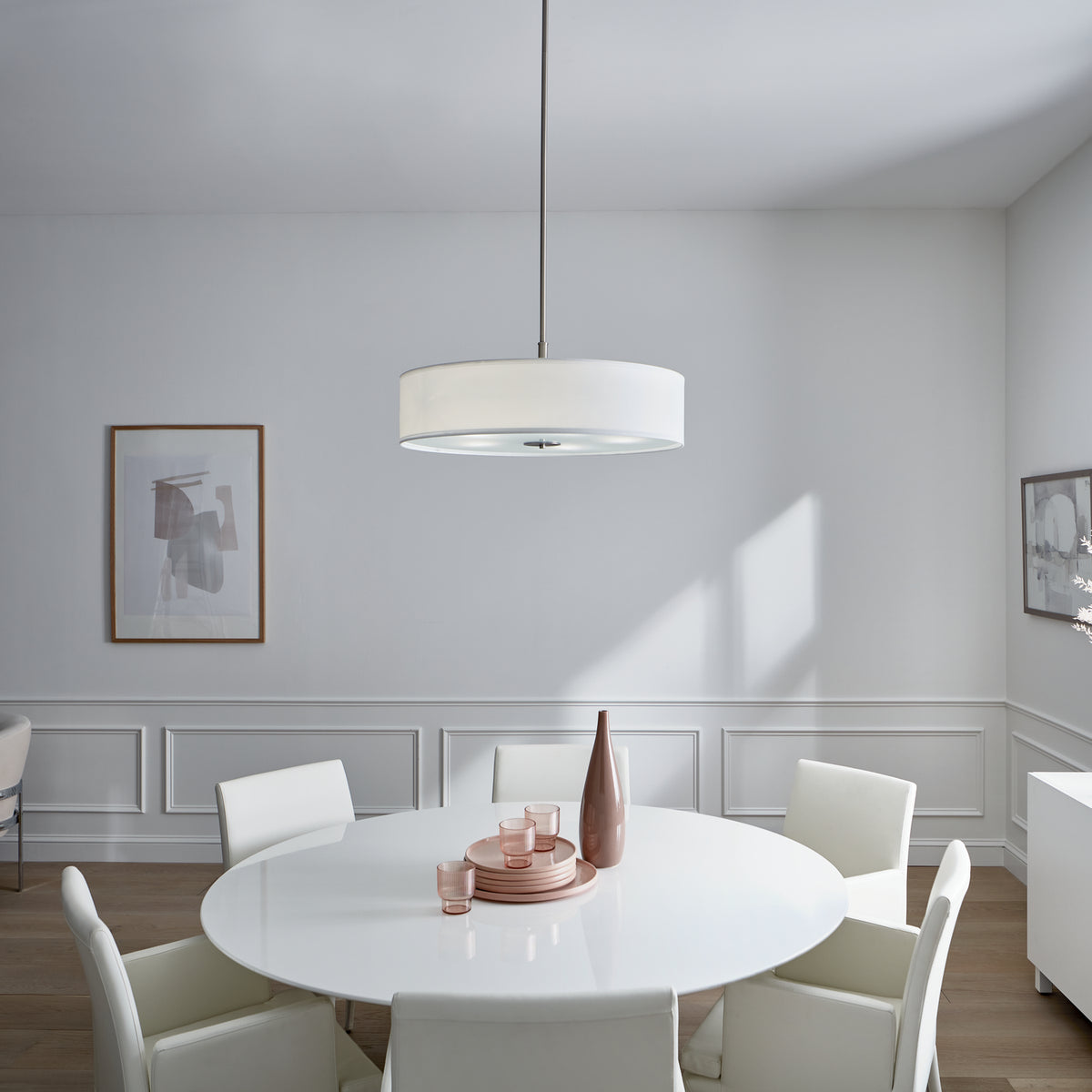 KICHLER 42196NI Transitional 30" 5 Light Pendant Brushed Nickel