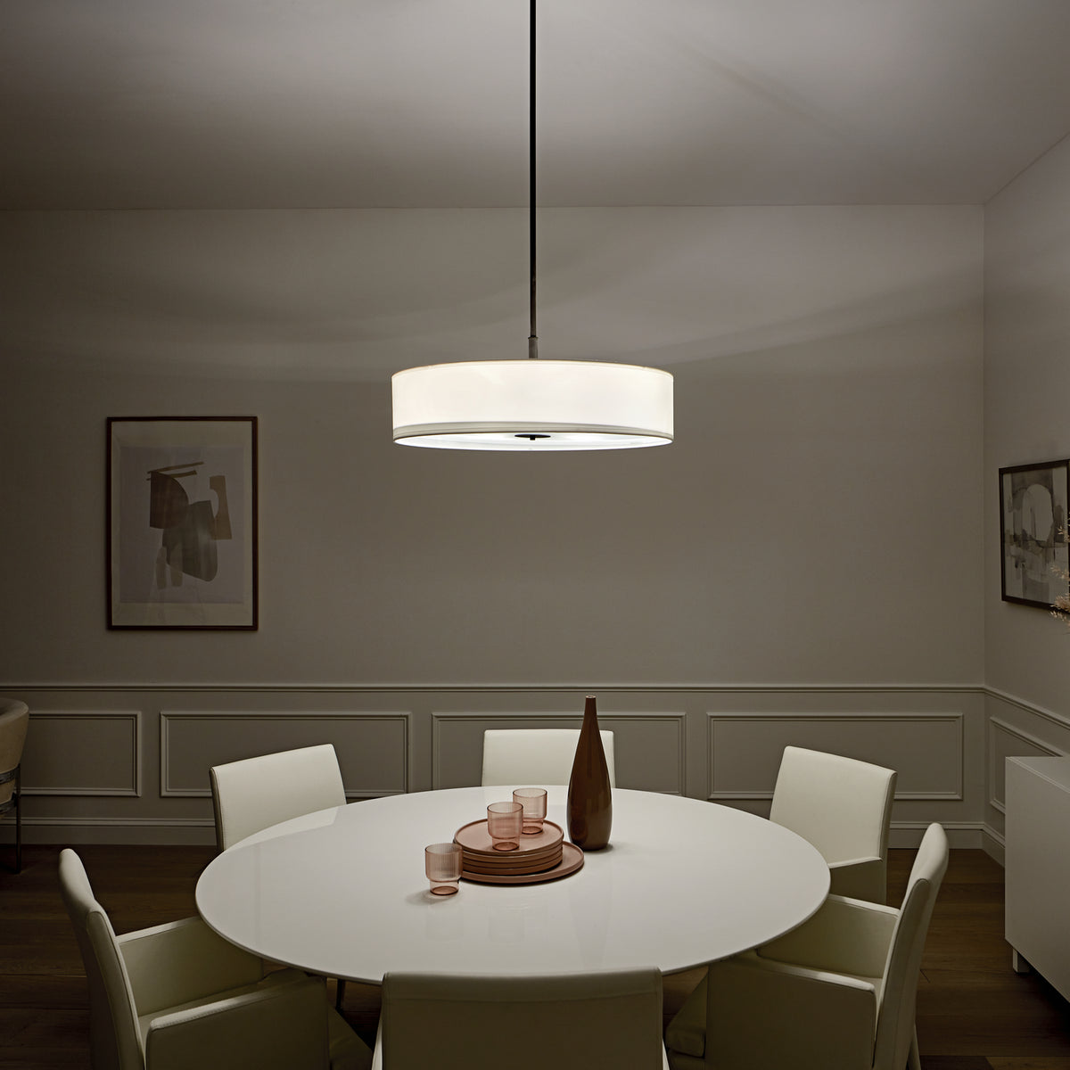 KICHLER 42196OZ Transitional 30" 5 Light Pendant Olde Bronze