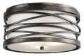 KICHLER 42479WMZ Krasi Three Light Flush Mount Warm Bronze