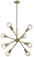 KICHLER 43118NBR Armstrong 26" 8 Light Chandelier Natural Brass