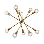KICHLER 43119NBR Armstrong 53.5" 10 Light Chandelier In Natural Brass