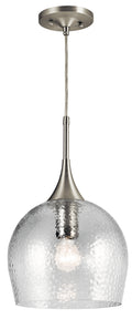 KICHLER 43537NI Sloane 1 Light Pendant Brushed Nickel