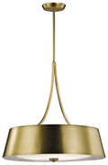 KICHLER 43742NBR Maclain 4 Light Round Pendant Natural Bronze