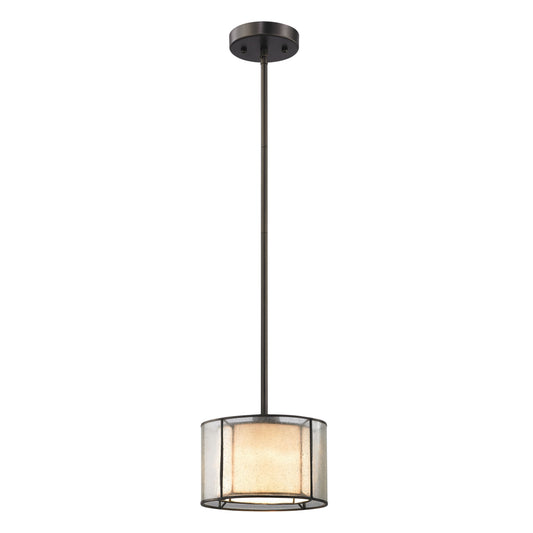 ELK SHOWROOM 70224/1 Mirage 8'' Wide 1-Light Mini Pendant - Tiffany Bronze