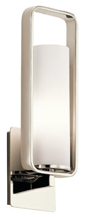 KICHLER 43787PN City Loft One Light Wall Sconce Polished Nickel