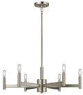 KICHLER 43859SN Erzo 9.25" 6 Light Chandelier In Satin Nickel