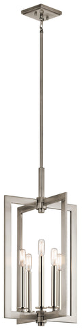 KICHLER 43900CLP Cullen Five Light Foyer Pendant Classic Pewter