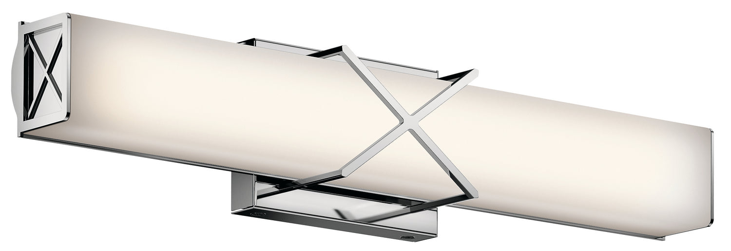 KICHLER 45657CHLED Trinsic 22" Led Vanity Light With Satin Etched White Glass In Chrome